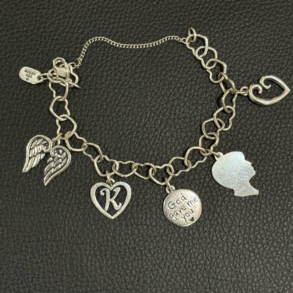 James Avery Silver Charm Bracelet with charms